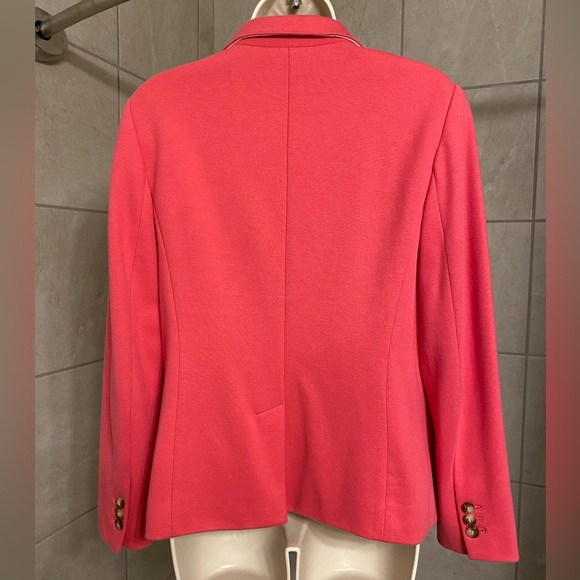 EUC Talbots Petite “Aberdeen” melon colored two button blazer, size 10 Petite - Picture 8 of 11